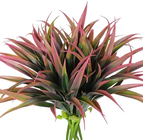 8-Piece Faux Greenery spraying Plastic Outdoor Plant Pink Amazon Seller Name