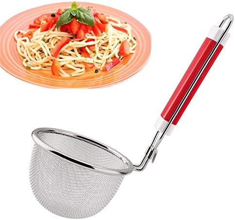 Stainless Steel Strainer Basket Premium with Handle Durable Kitchen Essential