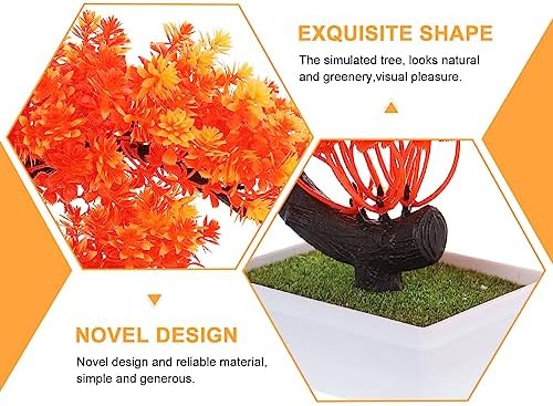 HOMSFOU Fake Potted Plant