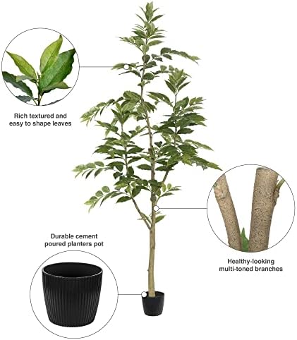 Vickerman Fake Potted Nandina Tree