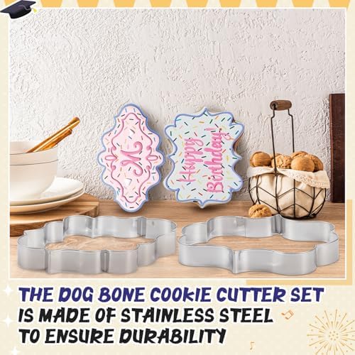 Lerversen 2-Piece Stainless Steel Cookie Cutters - Nice Gift for Baking Weeks
