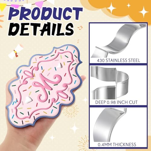 Lerversen 2-Piece Stainless Steel Cookie Cutters - Nice Gift for Baking Weeks