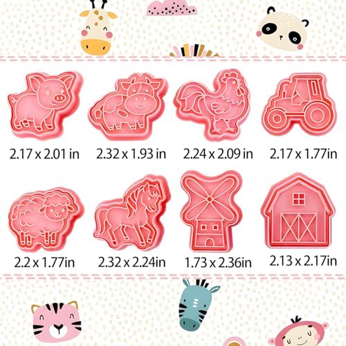 Premium Animal Animal Cookie Cutters for Baking Fondantazia