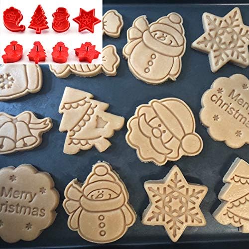 festive Christmas Cookie Cutter Set 4-Pack
