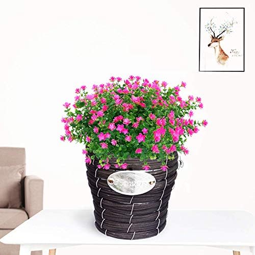 24 Sidney Outdoor Artificial Fake Flowers Pink