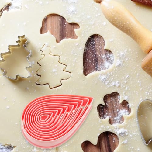 20 Rose Petal Cookie Cutters