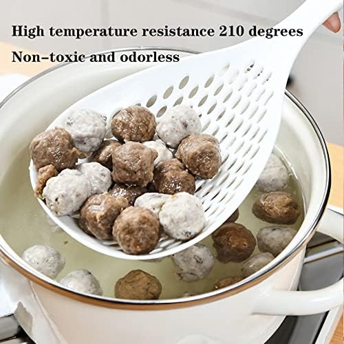 2 Pieces Plastic Strainer Scoop Colanders with Handle 1