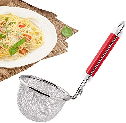 Stainless Steel Strainer Basket Premium with Handle Durable Kitchen Essential