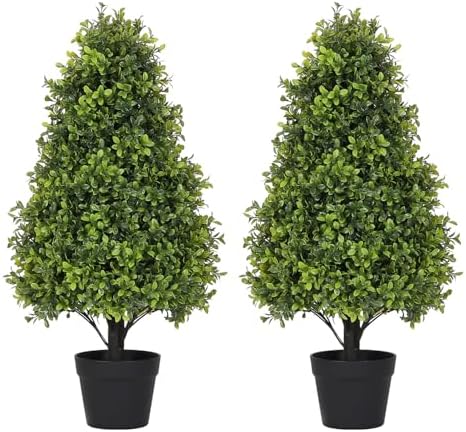 Azoco Outdoor Artificial Topiary 30in Set of 2