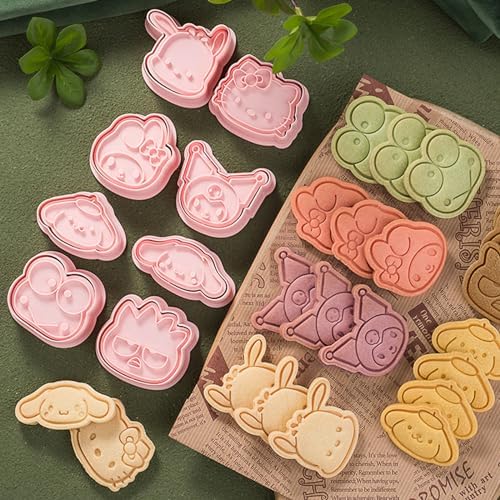 cartoon anime 3D cookie cutters set