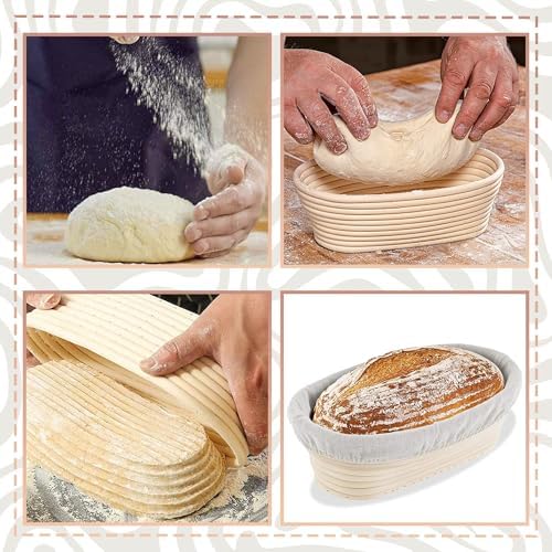 Proofing Baskets Sourdough Starter Set for Bread Baking