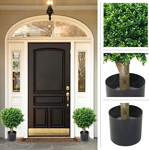 Stalwart Hedyotis Topiary Set of Two