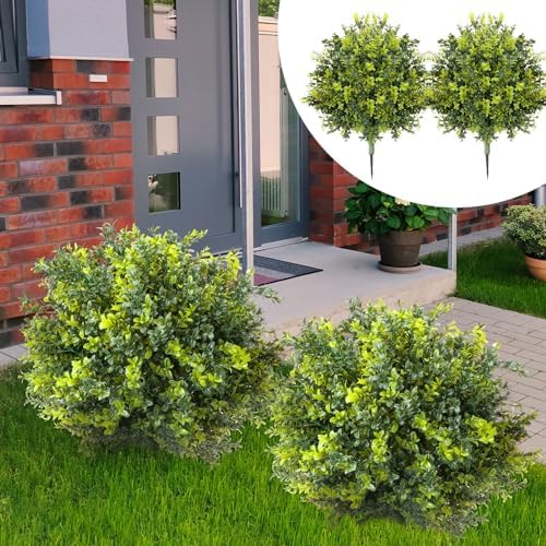 Transform Your Space with 2 Pack Faux Boxwood CroBlissful