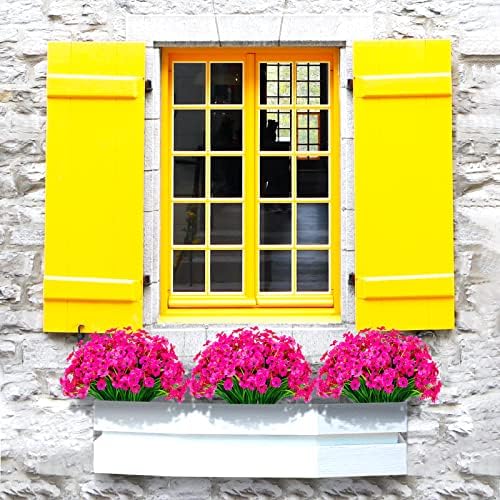 Ximiloor 21 Bundle Outdoor Fake Silk Flowers