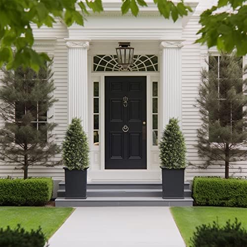 Set of 2 3FT Artificial Cedar Topiary Trees