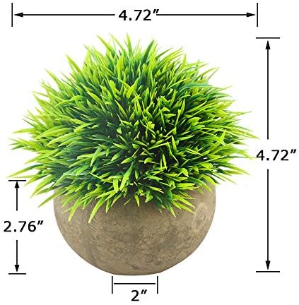 Svenee Artificial Topiary Shrubs with Grey Pots 2 Pack