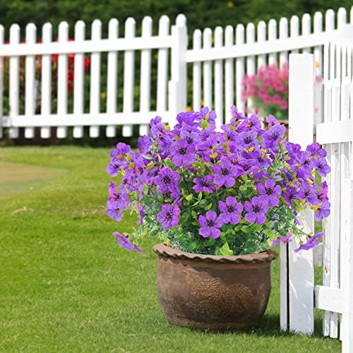 XEOLIAN 12 Purple Bunches Artificial Flowers