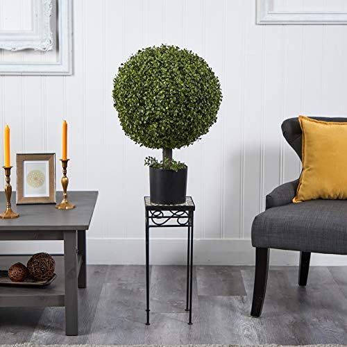 Nearly Natural 27in Boxwood Ball Topiary 1