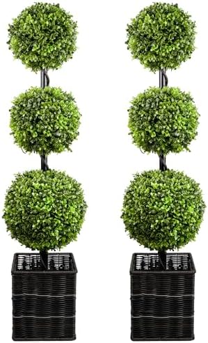 Boxwood Ball Topiaries 36 Set of 2 for Home Office