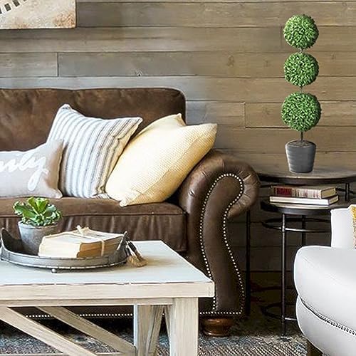 Admired By Nature 24 Inch Artificial Boxwood Topiary Set