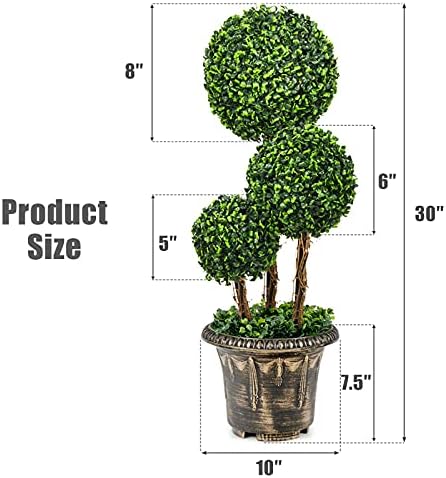 Realistic Boxwood Topiary Tree