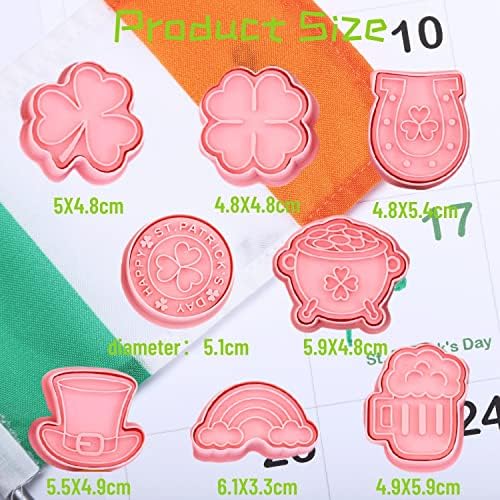 Crethinkaty St Patricks Day Cookie Cutters - 8 Piece Set
