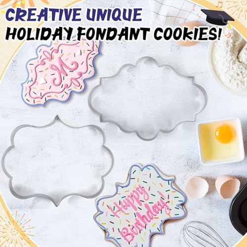 Lerversen 2-Piece Stainless Steel Cookie Cutters - Nice Gift for Baking Weeks