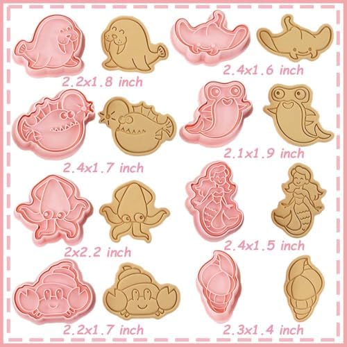 Lutoku Off the Grid 8 Mini Ocean Animal Cookie Cutters