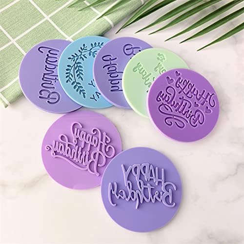 Aggert Silicone Bake Molds Happy Birthday Pattern 2Pcs