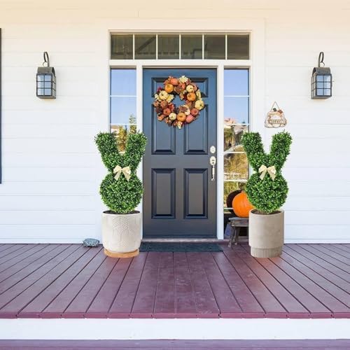 Easter Bunny Topiary Outdoor Decor