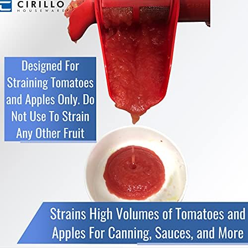 Cirillo Fruit Strainer For KitchenAid Mixers - Strains Tomatoes Apples