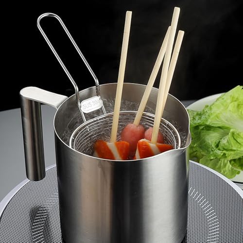 Stainless Steel Mesh Paste Strainer Basket Perfect for Frying Cooking and Draining