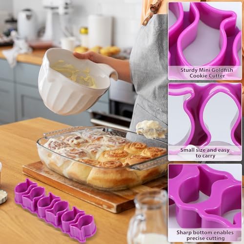 3Pcs Handmade Mini Plastic Fish Cookie Cutters for Baking Crafting