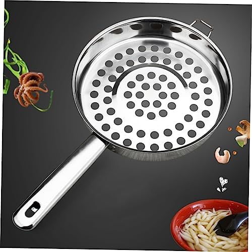 GRIRIW Large Hole Strainer Spoon for Noodles and Fish