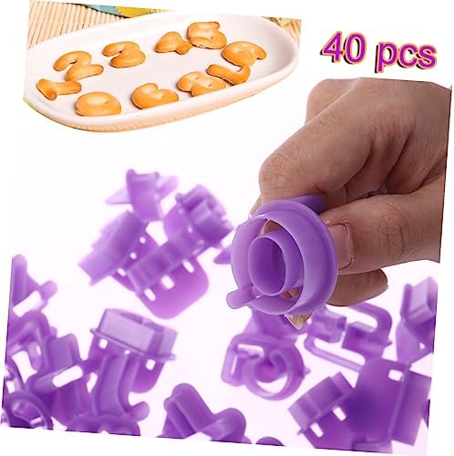 Cabilock Alphabet and Number Cookie Cutters Mold Set