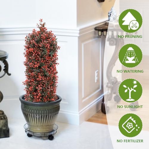 THE BLOOM TIMES 3ft Boxwood Topiary Set