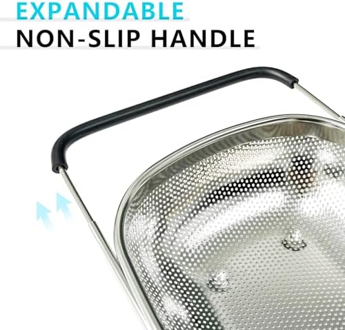 REDANT Expandable Colander Effortlessly Strains Wet Ingredients