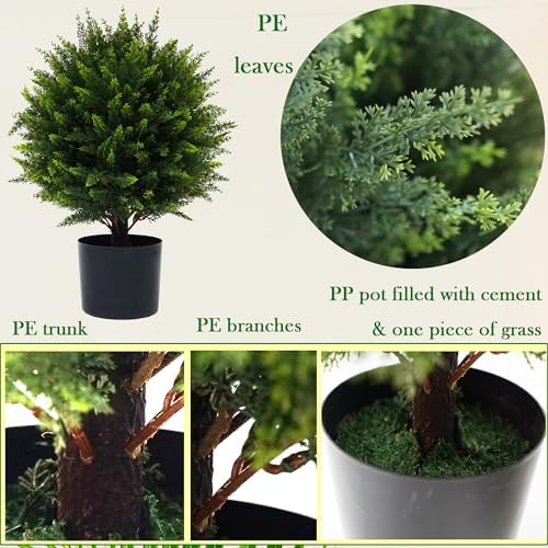 21 Artificial cedar Topiary Ball Set of 2