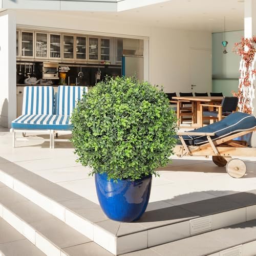 JOZHENJU Artificial Topiary Trees Set of 2 26 T 20 D
