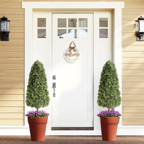 Handpicked 3ft Artificial Boxwood Topiary for Home Garden Decor