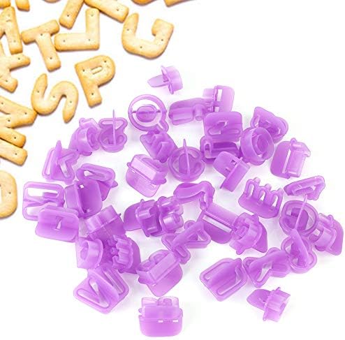 Versatile 40-Piece Digital Plastic Cookie Mold Set for DIY
