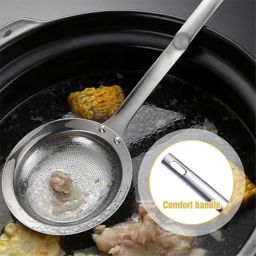 Stainless Steel Fine Mesh Colander with Handle 2PCS