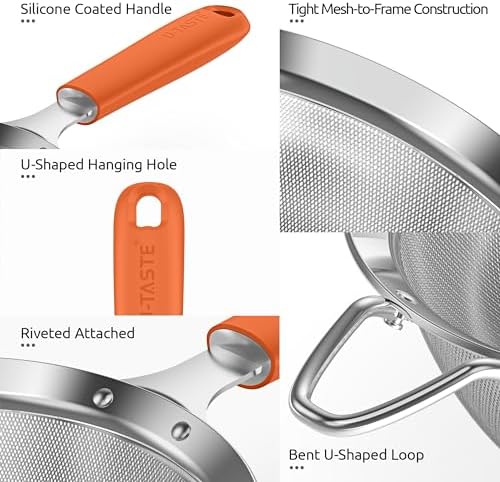 U-Taste Pure stainless steel colander for home use