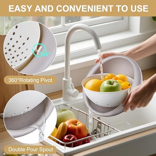 VECELO 2-in-1 Colander Set