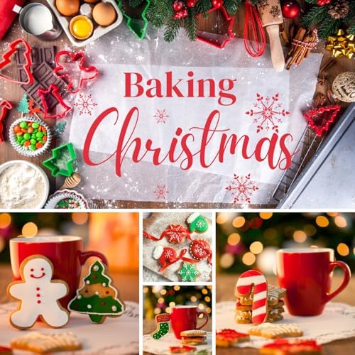12-Piece Christmas Cookie Cutter Set Plastic Holiday Preparation