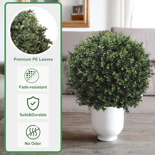 Gadout 24T Artificial Boxwood Topiary Ball Set of 2