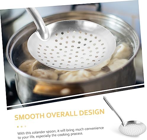 CRILSTYLEO Aluminum Strainer Kitchen Spoon with Handle