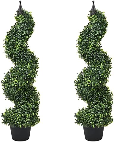 Lvydec 2-Piece Boxwood Topiary