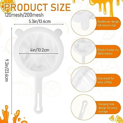 2-Piece Ultra-Fine Mesh Juice Strainer