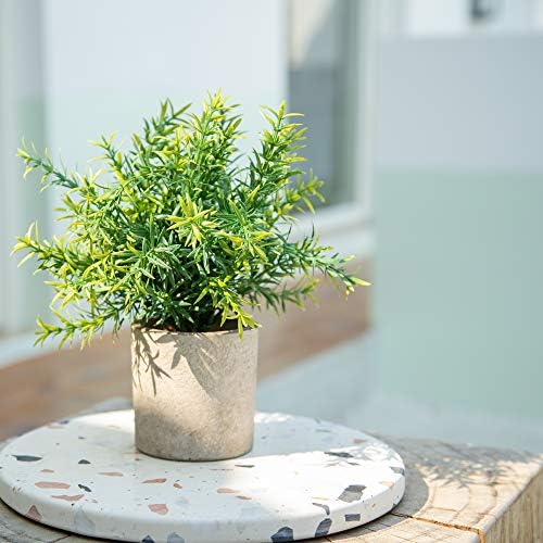 Velener 2-Piece Artificial Potted Rosemary Rustic Farmhouse Fake Shrubs
